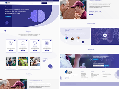 Autism Support Website Design