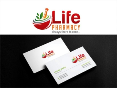 LIFE Pharmacy Logo app design branding illustration logo typography ux