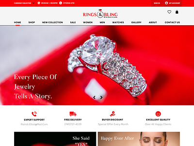 jewelry store ecommerce jewelry store uidesign uxdesign webdesign webdevelopment