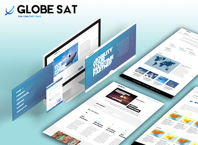 Globe SAT website design design ui ux web web design website