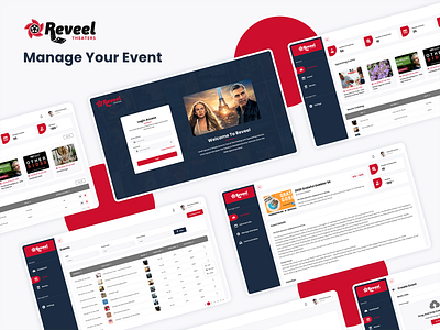 Reveel dahboard - Manage Your Event