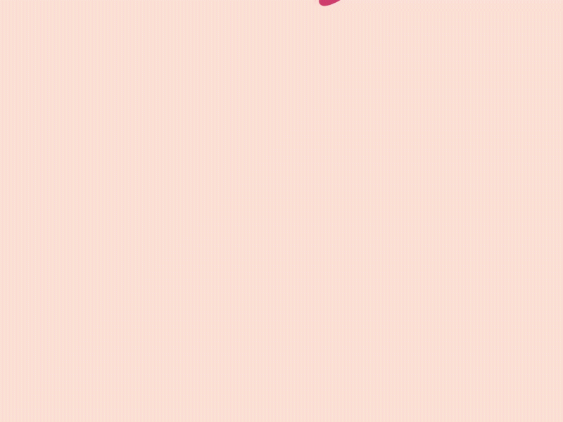 Hello, dribbble animation blob frame by frame gif letters pink
