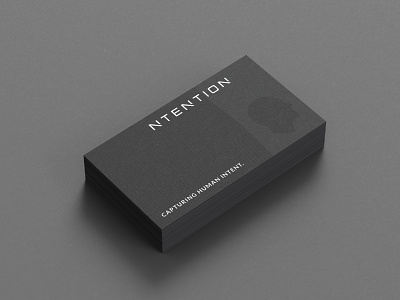 Business Card - Ntention branding business business card businesscard businesscarddesign clean design flat identity