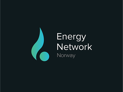 Energy Network Norway colors design energy logo renewables