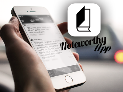 Noteworthy app app ios7 quotes