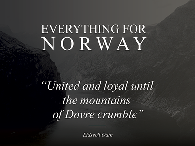 Everything for Norway