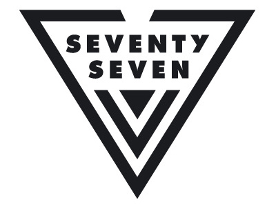 Hostel Seventy Seven amblem amsterdam futura hostel identity logo logotype mark pin seven shield sign