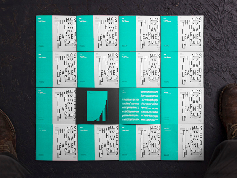 10 Things I Have Learned in 2013 design croatia poster 2013 clean graphic helvetica learn minimalist new york sagmeister typographic