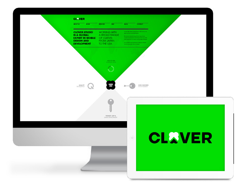 Clover green identity design digital luck clean fresh croatia zagreb web behance brand