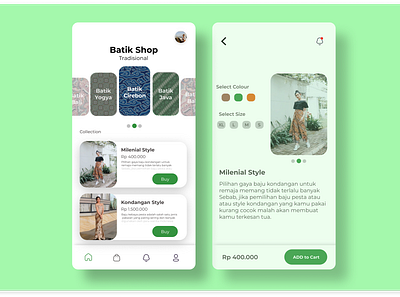 Mobile App Batik Shop app branding design home screen homepage homepage design login form login page mobile app mobile ui moblieapp online shop online shopping online store uidesign uiux