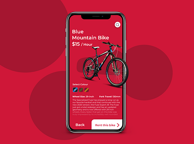 Rental Mountain Bikes app bike bike app bikes design mobile mobile app mobile ui rental rental app rentals ui uidesign uiux