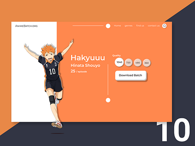 Anime Batch Website Design