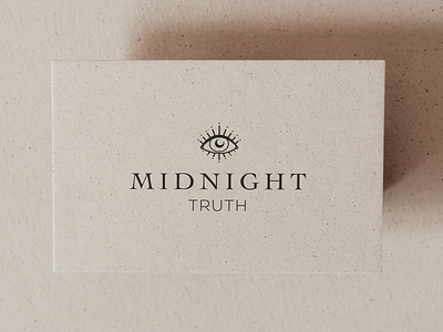 Midnight Truth Logo branding herbs logo moon witch