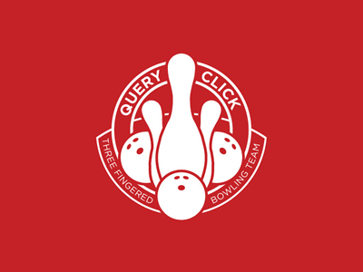 QueryClick Three Fingered Bowling Team Logo