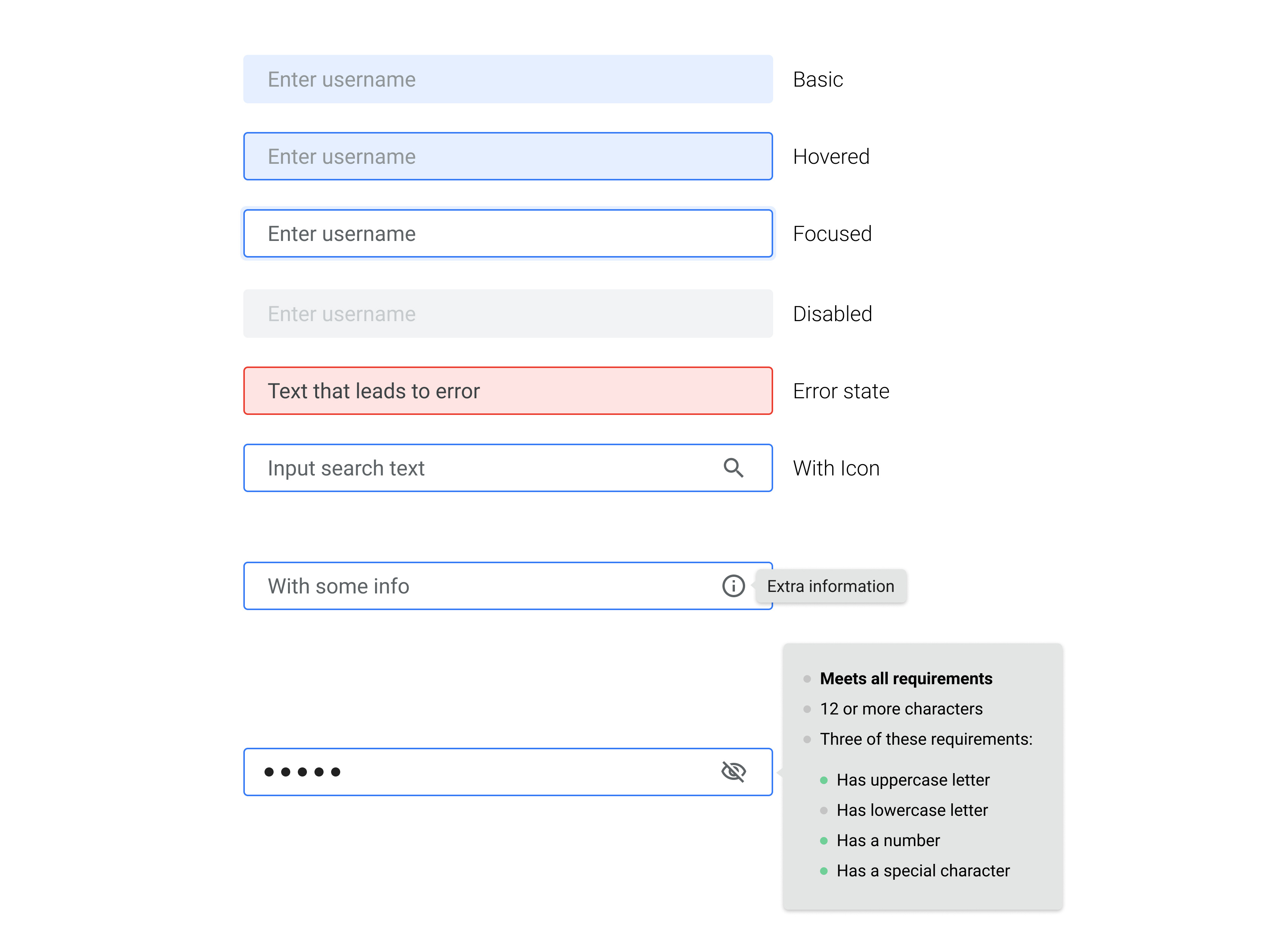 Состояния инпутов. Text input ui. Виды инпутов css. Text input ui. Состояния input.