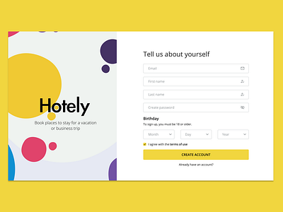 🏢 Booking service signup form