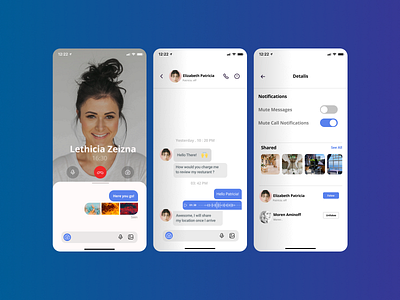 Chat App Mobile design graphic design mobile ui web design