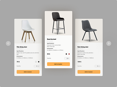 Product Cards UI Design