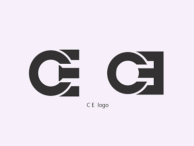 CE logo graphic design logo design