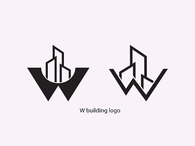 W building logo graphic design logo design