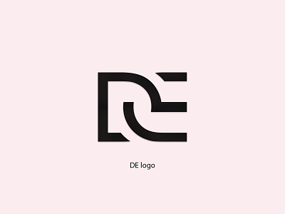 DE logo graphic design logo design