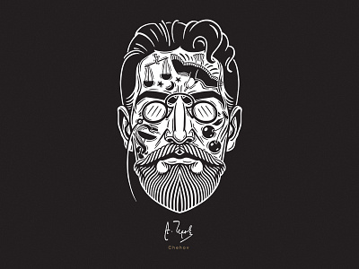 Chehov adobe art chehov design draw graphic illustration ols dsgn portrait tattoo tshirtdesign writers