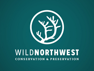 Wild Northwest animal antlers conservation logo northwest wild wildlife
