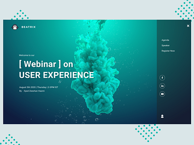 WEBINAR PAGE FOR MARKETING branding clean design clean ui landing page marketing campaign minimal minimalistic typography userinterface ux