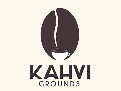 Kahvi Grounds logo branding coffee logo