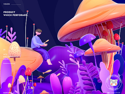 Mushroom forest