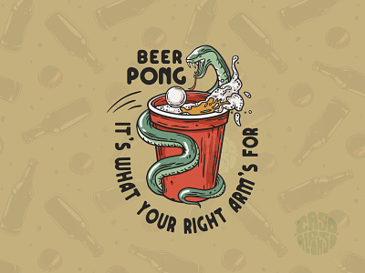 Beer pong print