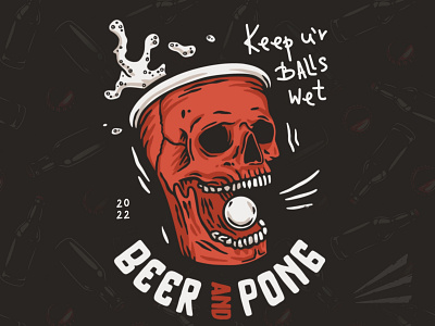 Beer pong print