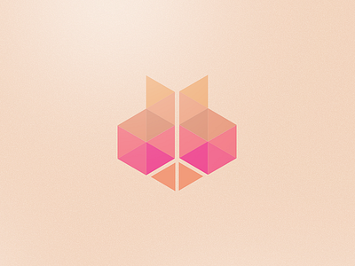 BBH b bbh gradient logo monogram polygon triangle