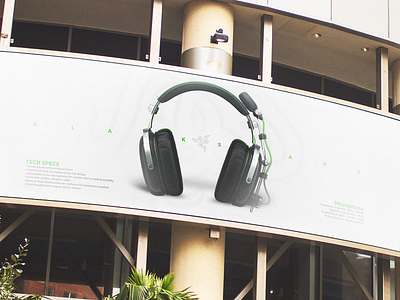 Razer BlackShark Ad ad advertisement design hd headset logo product