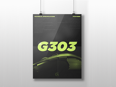 Logitech G303 Mouse Ad ad advertisement design hd logo mouse product