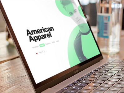 American Apparel Web Design (WIP) american apparel design ui web website