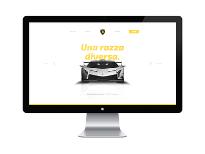 Lamborghini Home Layout #UI design graphic home lambo lamborghini layout page ui ux