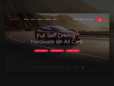 Tesla Motors Web Design design home motors redesign tesla web