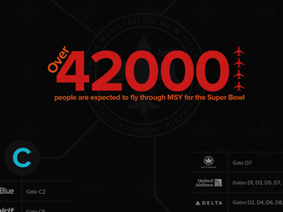 MSY to Superbowl infographic