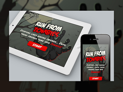 Run From Zombies game ui
