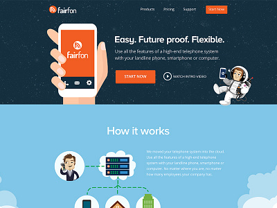 Fairfon Homepage Design