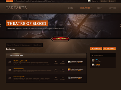 Tartarus [XenForo Design] community forum forums gaming mmorpg xenforo