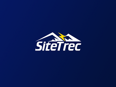 SiteTrec - Logo lightning bolt logo mountains sitetrec vector webhosting