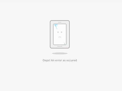 Oops! Generic error messages android ios