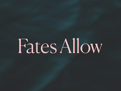 Fates Allow branding logo typography