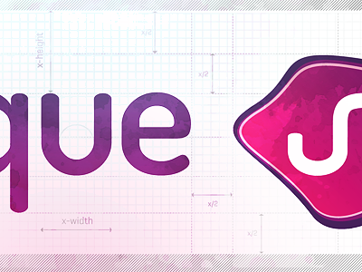 Logo Study... adobe corporate corporate design identity illustrator logo measurements paths pink purple textured x width