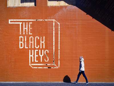 The Black Keys logo graphic design typography
