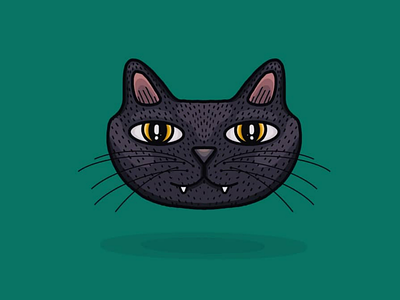 Black Cat Illustration