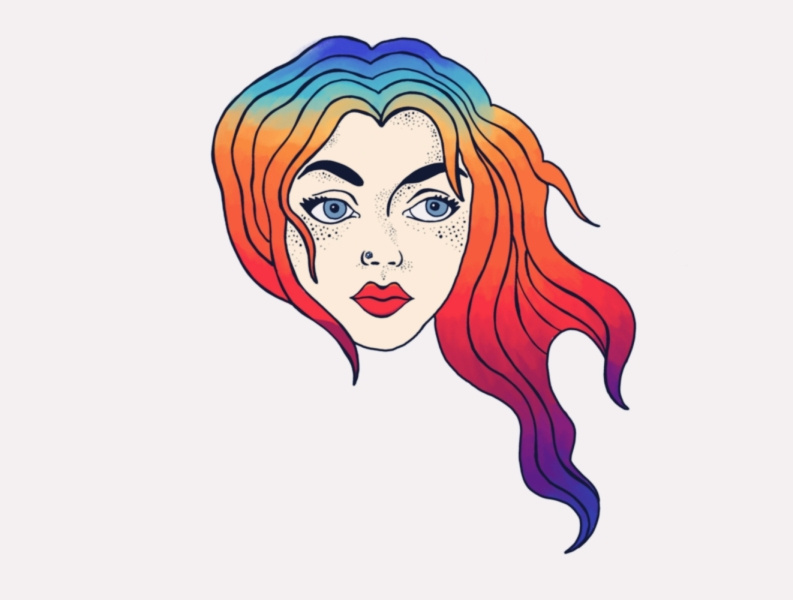 Snapchat girl by Jessica Loomis on Dribbble