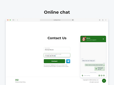 Online chat chat inteface onlinechat ui ux web